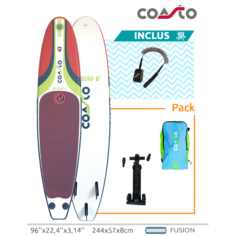 Surf gonflable Coasto Air Surf 8’ Surf gonflable Coasto Air Surf 8’