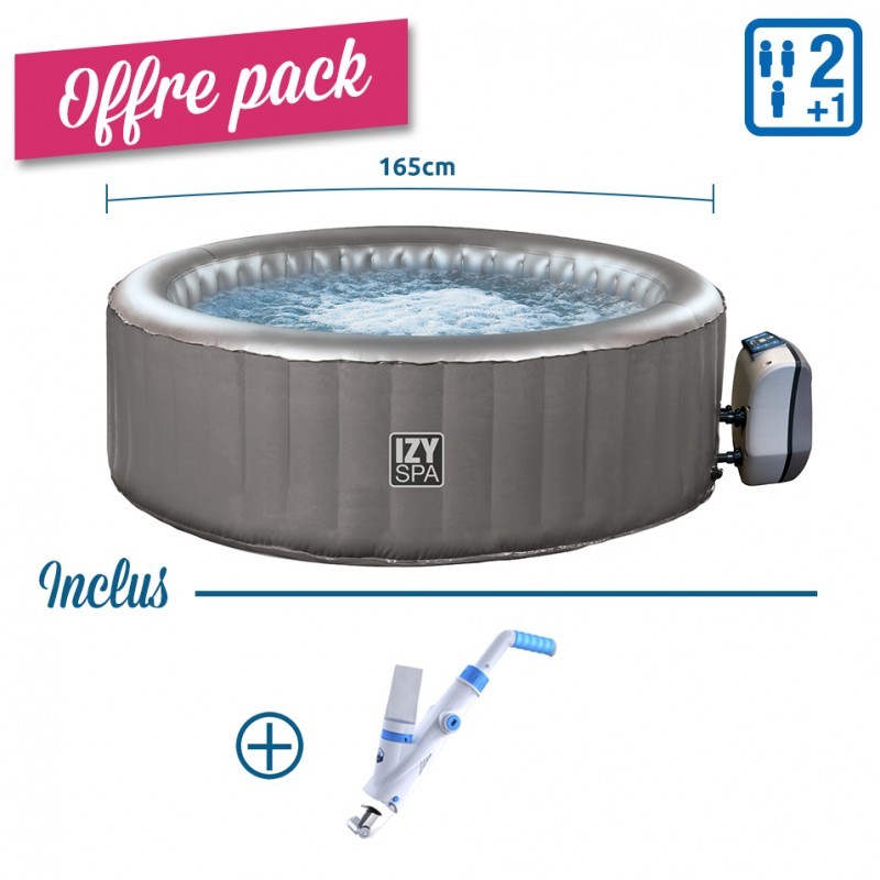 PACK Spa Gonflable NetSpa IZY - 2+1 Places + Aspirateur