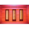 Sauna HOLLs Hybride Combi 4 places pack complet avec poêle Harvia 4.5kW pierres et accessoires