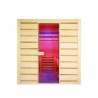 Sauna HOLLs Hybride Combi 4 places pack complet avec poêle Harvia 4.5kW pierres et accessoires