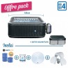 Pack Spa Aspen - 4 Places + Filtre Antibactérien + Oxygène actif + Couvercle gonflable + 2x appuie-tête & porte gobelets