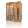 copy of Sauna Traditionnel Vapeur 2 places angulaires - en Epicéa - Poêle Harvia 3.5 kW et accessoires inclus
