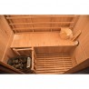 copy of Sauna Traditionnel Vapeur 2 places angulaires - en Epicéa - Poêle Harvia 3.5 kW et accessoires inclus
