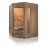 copy of Sauna Traditionnel Vapeur 2 places angulaires - en Epicéa - Poêle Harvia 3.5 kW et accessoires inclus