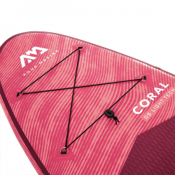 SUP Paddle Gonflable Coral 10'2" Aquamarina - 310x79x12cm - charge max 105kg - couleur rose - Dropstitch