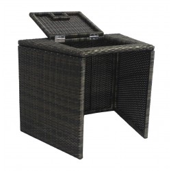 Pack spa semi rigide rond VITA + mobilier - NetSpa - 4 places - Ø 156 x H 70 cm