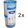 Lot de 2 cartouches de filtration pour piscine Jilong - Φ106mm x H136mm