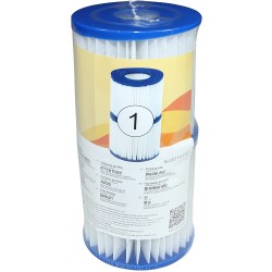 Lot de 2 cartouches de filtration pour piscine Jilong - Φ106mm x H136mm