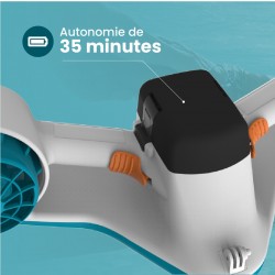 Pack Sea Scooter avec 2 batteries intégrées + Masque + Sac étanche