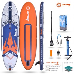 SUP Paddle Zray D2 10'8 2020 - 325x81x15cm - Dropstitch double chambre - charge max 140kg