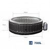 Spa gonflable rond NetSpa MONTANA - 4 places - diamètre 175 x hauteur 70 cm