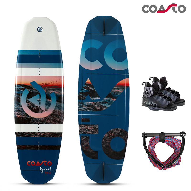 Pack Wakeboard Coasto KYANIT 140 + Chausses + Palonnier