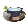 Pack spa semi rigide octogonal OCTOPUS + mobilier + parasol - NetSpa