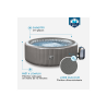 Pack rêve -  Spa gonflable Izy Netspa 3 places + 2 coussins d'assise Ergo + appuie-têtes & porte-gobelet