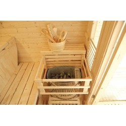 Holl's - Sauna Gaïa Luna - Cabine Sauna à Vapeur d'Extérieur avec 6 Places en Épicéa