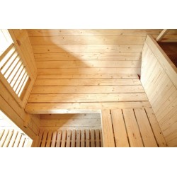 Holl's - Sauna Gaïa Luna - Cabine Sauna à Vapeur d'Extérieur avec 6 Places en Épicéa