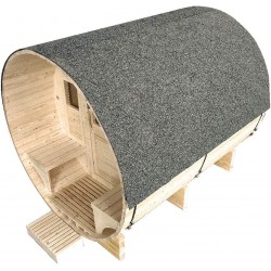 Holl's - Sauna Gaïa Luna - Cabine Sauna à Vapeur d'Extérieur avec 6 Places en Épicéa