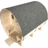 Holl's - Sauna Gaïa Luna - Cabine Sauna à Vapeur d'Extérieur avec 6 Places en Épicéa