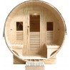 Holl's - Sauna Gaïa Luna - Cabine Sauna à Vapeur d'Extérieur avec 6 Places en Épicéa