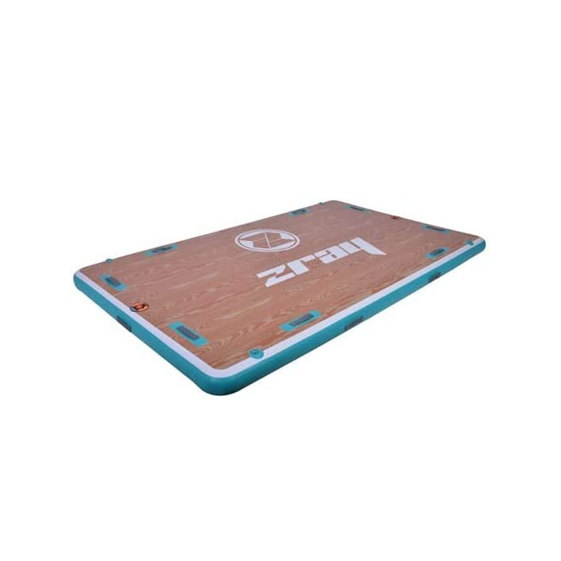 Zray AirDock 10'6" - Plate Forme flotante - Gonflable - 14 Poignées de Main - Surface 2,6m2