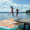 Zray AirDock 10'6" - Plate Forme flotante - Gonflable - 14 Poignées de Main - Surface 2,6m2