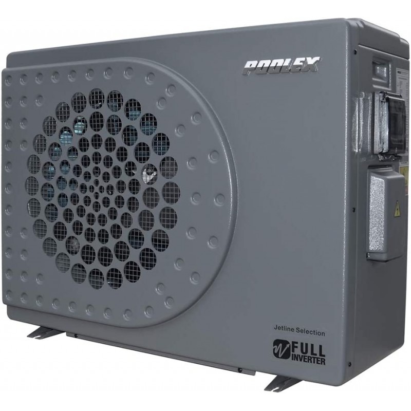 POOLEX - Pompe à Chaleur Piscine Silencieuse avec Compresseur et Ventilateurs à Vitesse Variable - Volume du Bassin de 40 à 50m3