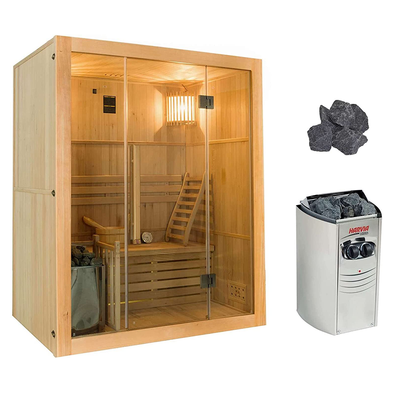 Sauna traditionnel Sense 3 places Pack complet 3.5kW - FRANCE SAUNA