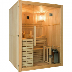 Sauna traditionnel Sense 4 places Pack complet 4.5kW - FRANCE SAUNA