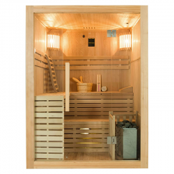 Sauna traditionnel Sense 4 places Pack complet 4.5kW - FRANCE SAUNA