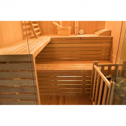 Sauna traditionnel Sense 4 places Pack complet 4.5kW - FRANCE SAUNA