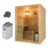 Sauna traditionnel Sense 4 places Pack complet 4.5kW - FRANCE SAUNA