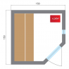Sauna Vapeur Zen Angulaire - Poêle et Pierre Inclus - Puissance 3,5 KW - 3 Places - FRANCESAUNA