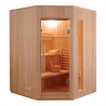 Sauna Vapeur Zen Angulaire - Poêle et Pierre Inclus - Puissance 3,5 KW - 3 Places - FRANCESAUNA