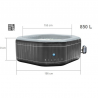 Spa gonflable octogonal NetSpa SILVER - 5/6 places