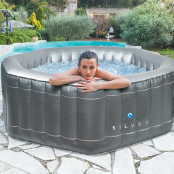 Spa gonflable octogonal NetSpa SILVER - 5/6 places