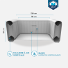 SPA gonflable carré NETSPA Bohemian - 2+2 places - Triple fonction - 158x158x70 cm - 100 buses d'air