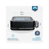 SPA gonflable carré NETSPA Bohemian - 2+2 places - Triple fonction - 158x158x70 cm - 100 buses d'air