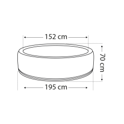 Spa gonflable circulaire NetSpa BOA - 5/6 places