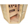 Holl's Sauna Venus 3/4 Places - Hybride Vapeur & Infrarouge Dual Healthy - Pack avec Accessoires