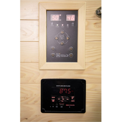 Holl's Sauna Venus 3/4 Places - Hybride Vapeur & Infrarouge Dual Healthy - Pack avec Accessoires