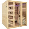 Holl's Sauna Venus 4/6 Places - Hybride Vapeur & Infrarouge Dual Healthy  - Pack avec Accessoires