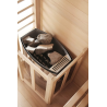 Sauna Neptune 2 places Holl's - Pack accessoires Premium pour sauna traditionnel Seau & Louche + Hygro/Thermomètre