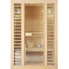 Sauna Neptune 2 places Holl's - Pack accessoires Premium pour sauna traditionnel Seau & Louche + Hygro/Thermomètre