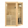 Sauna Neptune 3/4 places Holl's - Pack accessoires Premium pour sauna traditionnel Seau & Louche + Hygro/Thermomètre