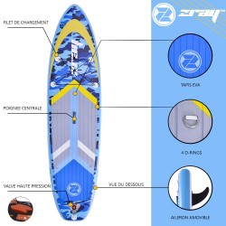 copy of SUP gonflable Zray Camo bleu 10'8"