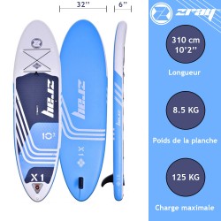 copy of Pack Zray SUP X-Rider X1 10'2" 2021 option kayak