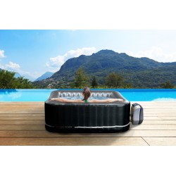 copy of SPA gonflable carré NETSPA Bohemian - 2+2 places - Triple fonction - 158x158x70 cm - 100 buses d'air