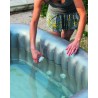copy of SPA gonflable carré NETSPA Bohemian - 2+2 places - Triple fonction - 158x158x70 cm - 100 buses d'air
