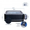 copy of SPA gonflable carré NETSPA Bohemian - 2+2 places - Triple fonction - 158x158x70 cm - 100 buses d'air