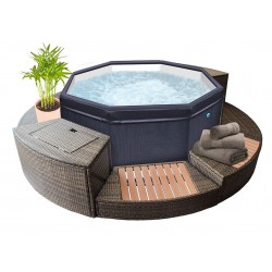 NETSPA | Spa portable octogonal semi rigide OCTOPUS - 4/6 places